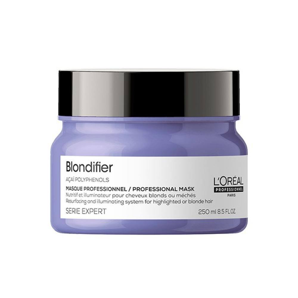المنتج هو ماسك لوريال بروفيسيونال سيري إكسبرت بلونديفاير (L'Oréal Professionnel Serie Expert Blondifier Mask)