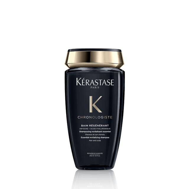 شامبو Kérastase Chronologiste Bain Régénérant، وهو مصمم لتجديد حيوية الشعر وفروة الرأس.