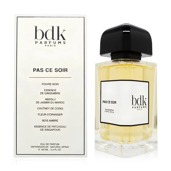 Pas Ce Soir من العلامة التجارية BDK Parfums، ويأتي في زجاجة بحجم 100 مل