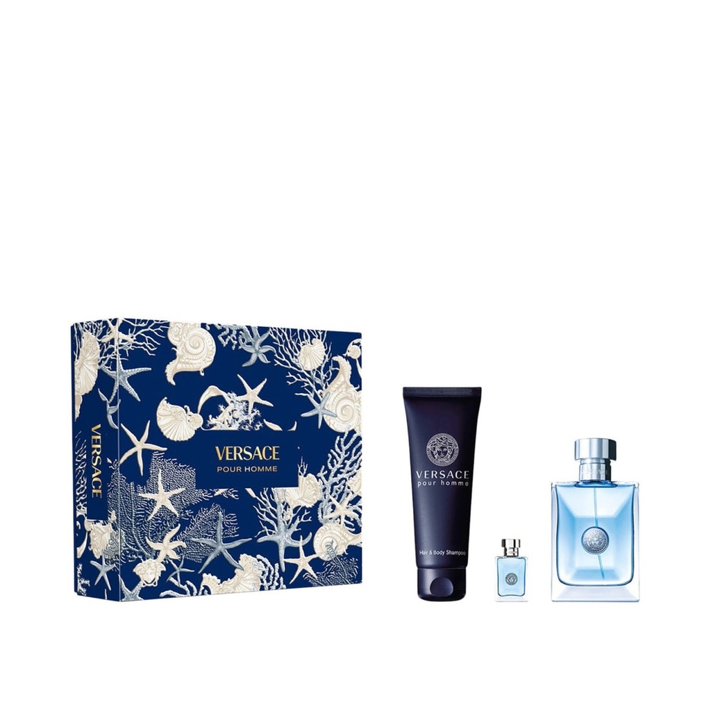 طقم عطر فرساتشي بور هوم (Versace Pour Homme)